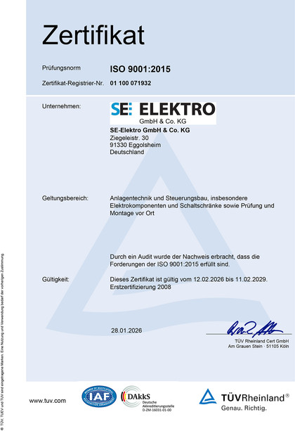 Zertifiziert nach DIN ISO 9001