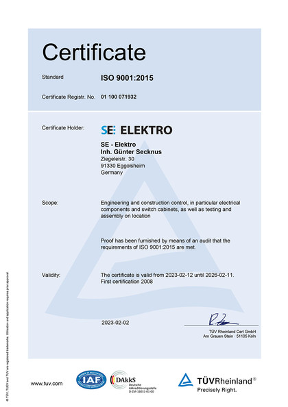 Zertifiziert nach DIN ISO 9001